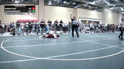 130 lbs Final - Raiden Cook, Victory Wrestling-Central WA vs Jacob Dominguez, Unattached
