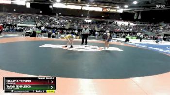 100 lbs Champ. Round 1 - Taryn Templeton, Crook County vs Makayla Trevino, Chiawana