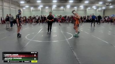 126 lbs Round 7 (8 Team) - Carson Linker, Central York Wrestling Club vs Jackson Crowder, Team GT