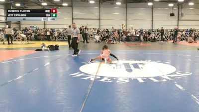 56 lbs Round 3 - 12:30pm Saturday - Dominic Flores, Minnesota Funky Singlets vs Jett Cavazos, Southwest Elite