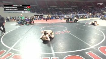 4A Boys 126 lbs Champ. Round 1 - Trayton Forbes, Marshfield Boys vs Robert Leonard, St. Helens Boys