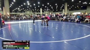 132 lbs Round 1 - Claire Little, The Storm Wrestling Center vs Kiersten Green, Morris Fitness