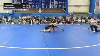 125 lbs Champ. Round 2 - Chris Hong, Wesleyan (ct) vs Nick Savariego, Plymouth State