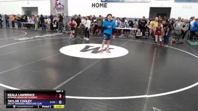 100 lbs Round 1 - Keala Lawrence, Interior Grappling Academy vs Taylor Cooley, Arctic Warriors Wrestling Club