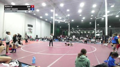 70 lbs Rr Rnd 9 - Olivia Lu, Scorpions - Girls vs Aubrey Krantz, Kraken Blue - Girls