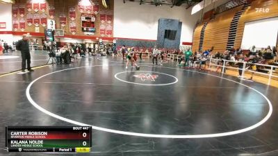 120-128 lbs Semifinal - Kalana Nolde, Lander Middle School vs Carter Robison, Riverton Middle School