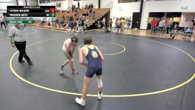 165 lbs 3rd Place Match - Ayden Wilson, Lourdes vs Braden Getz, Marian