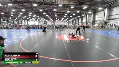 60 lbs Rd# 4- 2:00pm Friday Final Pool - Kolby Pitzen, Team Ohio vs Weston Gibson, Ranger Wrestling Club