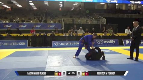 Rebecca M Tomada vs Lakyn Marie Bendle 2026 Pan Jiu Jitsu IBJJF Championship