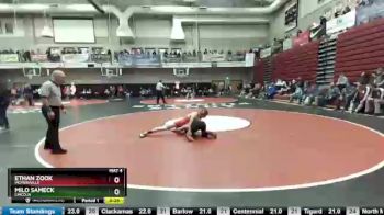 132 lbs Cons. Round 3 - Ethan Zook, McMinnville vs Milo Sameck, Lincoln