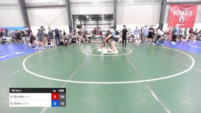 58 kg Rr Rnd 1 - Alissa Brooks, PA West Black vs Saige Olver, Mat Assassins Girls