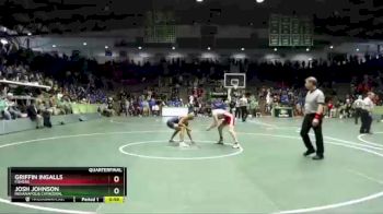 126 lbs Quarterfinal - Josh Johnson, Indianapolis Cathedral vs Griffin Ingalls, Fishers