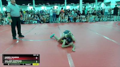 76 lbs Round 3 (6 Team) - Walker Hoffman, U2 Upstate Uprising 2.0 vs Jaisen Sharma, PA Alliance