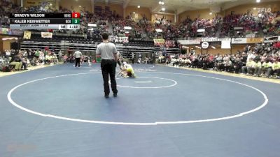 113 lbs 1st Place Match - Bradyn Wilson, Hoxie HS vs Kaleb Keiswetter, Norton Community HS