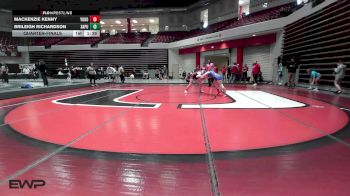 126 lbs Quarterfinal - Mackenzie Kenny, Yukon vs Brileigh Richardson, Sapulpa HS Girls