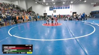 100 lbs Semifinal - Trinity Warner, Cheyenne South vs Josey Werner, Chadron Girls