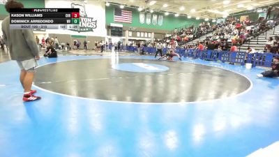 215 lbs Champ. Round 1 - Dominick Arredondo, West Valley vs Kason Williams, Corona Senior