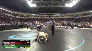 5A 120 lbs 3rd Place Match - Anthony Lopez, Volcano Vista vs Joshua Sadler, Atrisco Heritage Academy
