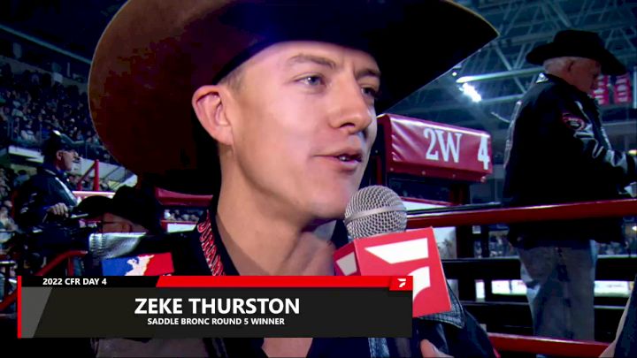 2022 Canadian Finals Rodeo: Interview With Zeke Thurston - Saddle Bronc - Round 5