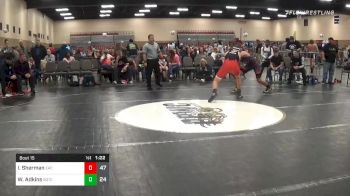 155 lbs Quarterfinal - Izaiah Sherman, Elite Athletic Club (IN) vs William Adkins, Team Gotcha (IL)