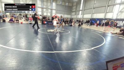 U20 Women - 62 lbs Cons. Round 3 - Cynthia Meza, CA vs Janiah Jones, MO