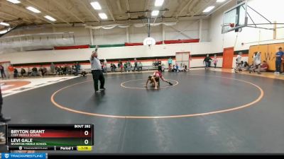 105 lbs Semifinal - Bryton Grant, Cody Middle School vs Levi Gale, Riverton Middle School