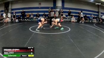 96 lbs Round 3 (8 Team) - Brennen Veverka, U2 Uprising Black vs Reed Lynch, CTWHALE