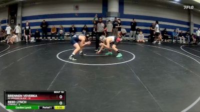 96 lbs Round 3 (8 Team) - Brennen Veverka, U2 Uprising Black vs Reed Lynch, CTWHALE