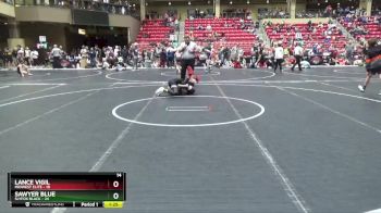 85 lbs Round 4 (6 Team) - Lance Vigil, Midwest Elite vs Sawyer Blue, SlyFox Black