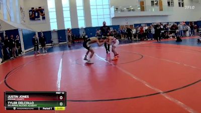 120 lbs Prelim - Justin Jones, Orange County vs Tyler Delcollo, Delaware Military Academy