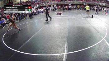 107 lbs Semifinal - Alexis Johnston, Westside Wrestling Club vs Ariat Albrecht, NCYAC