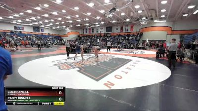 197 lbs Cons. Round 2 - Colin O`Neill, Elmhurst University vs Casey Kinnell, Nebraska Wesleyan University