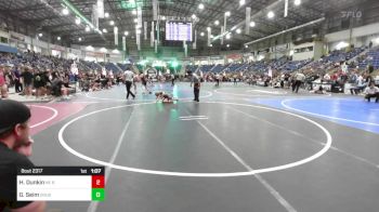 57 lbs Semifinal - Haze Dunkin, NE Boyz vs Greysen Seim, Douglas WC