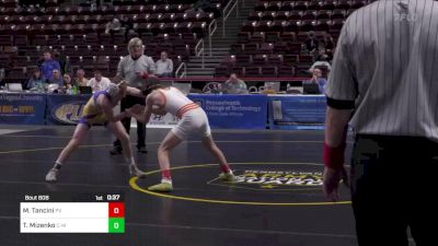 107 lbs Cons Round 3 - Max Tancini, Perkiomen Valley vs Tanner Mizenko, Canon-McMillan