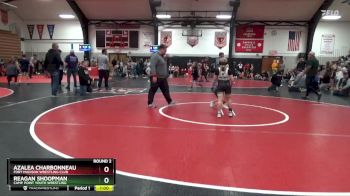 Round 2 - Azalea Charbonneau, Fort Madison Wrestling Club vs Reagan Shoopman, Camp Point Youth Wrestling