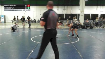 132 lbs Consi Of 64 #1 - Colton Russell, OH vs Dante DePaul, NJ