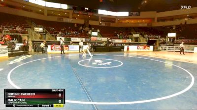 144 lbs Cons. Round 4 - Dominic Pacheco, Payson vs Malik Cain, Tempe High School