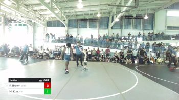 144 lbs Consolation - Peter Brown, Jerome Darryl Brown Jr vs Marcus Kuo, Jedi WC