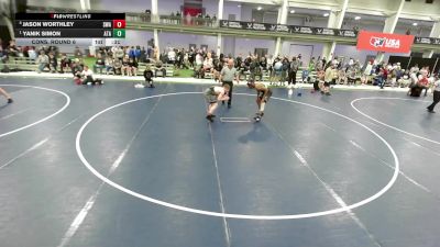 Junior Boys - 150 lbs Cons. Round 6 - Jason Worthley, Sanderson Wrestling Academy vs Yanik Simon, Alabama Takedown Academy