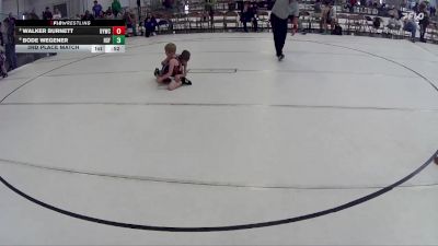 20 lbs 3rd Place Match - Bode Wegener, Humphrey St. Francis vs Walker Burnett, Ogallala Youth Wrestling Club