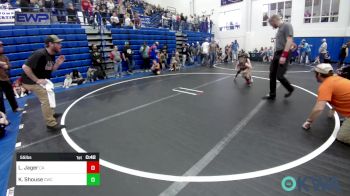 55 lbs Final - Lane Jager, Carl Albert vs Kasen Shouse, Cowboy Wrestling Club