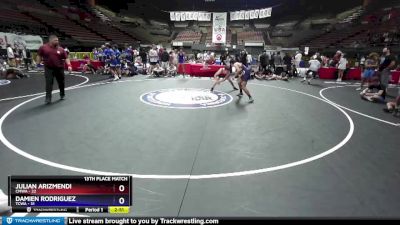 132 lbs Placement Matches (16 Team) - Julian Arizmendi, CMWA vs Damien Rodriguez, TCWA