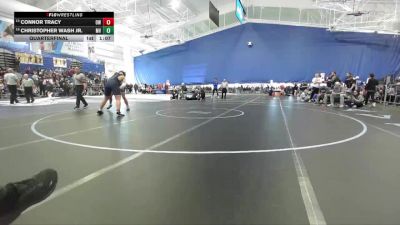 215 lbs Quarterfinal - Connor Tracy, Olathe West vs Christopher Wash Jr., Mill Valley