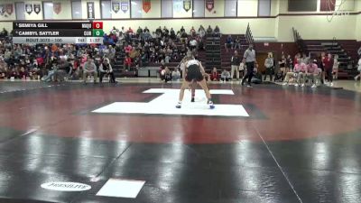 100 lbs Semifinal - Semiya Gill, Maquoketa vs Cambyl Sattler, Clinton