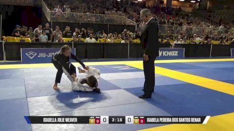 Isabela Pereira Dos Santos Renar vs Isabella Jolie Weaver 2025 Pan Kids Jiu-Jitsu IBJJF Championship
