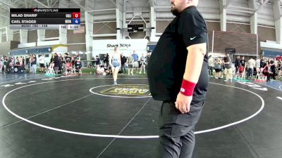 138 lbs Champ. Round 2 - Milad Sharif, California vs Cael Staggs, Nevada