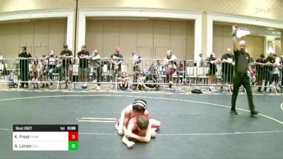 83 lbs Consi Of 8 #1 - Kellen Frost, Team Aggression vs Ajay Limon, California Grapplers