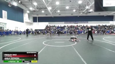 57 lbs Quarterfinal - Presley Diaz, Outlaws WC vs Gisele Espinosa, Yucaipa Thunder Wrestling Club