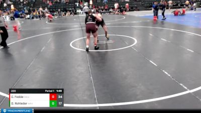 220 lbs Round 2 (16 Team) - Carter Fedde, Columbus vs Dominek Rohleder, Wahoo