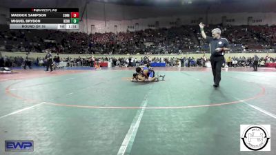 161 lbs Round Of 16 - Maddox Sampson, Coweta vs Miguel Bryson, Hennessey Eagles Jr High